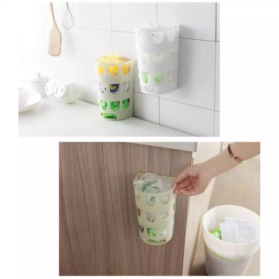 Wall-Mounted Garbage Bags Storage Basket, Multipurpose Plastic Bags Holder, Plastic Carrier Basket, Hollow Trash Bag Storage Holder Wall-Mounted Garbage Bags Storage Basket, Multipurpose Plastic Bags Holder, Plastic Carrier Basket, Hollow Trash Bag Storage Holder